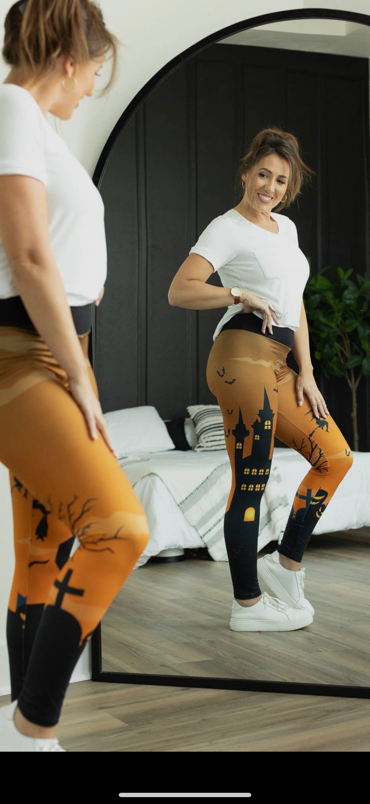 Haunted House Leggings (No Pocket)
